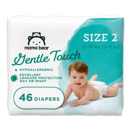 MAMA Bear Gentle Touch 46 Daipers (Size 12-18 lbs or 5-8 kg)